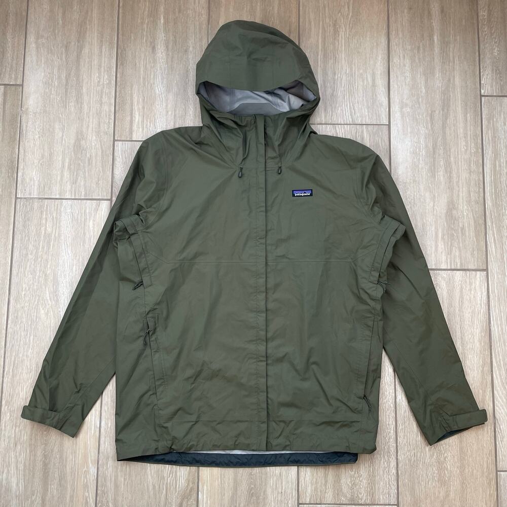 Patagonia Torrentshell 3L Rain Jacket Mens XXL Basin Green Waterproof Hooded
